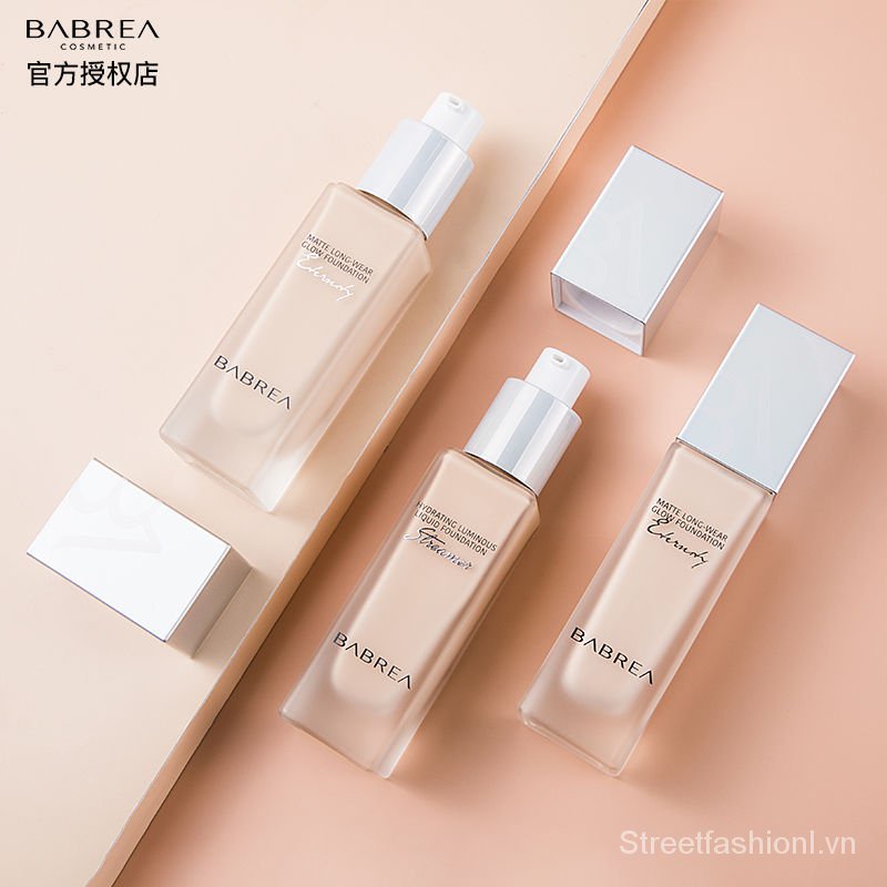 Kem nền BABREA dạng lỏng lâu trôi kiềm dầu dưỡng ẩm che khuyết điểm màu sắc chính hãng 4o1d | BigBuy360 - bigbuy360.vn