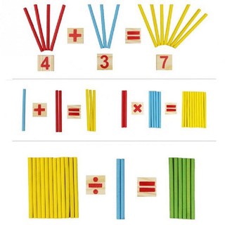Bộ que tính và các chữ số, phép tính học toán thông minh cho bé bằng gỗ - Đồ chơi gỗ thông minh