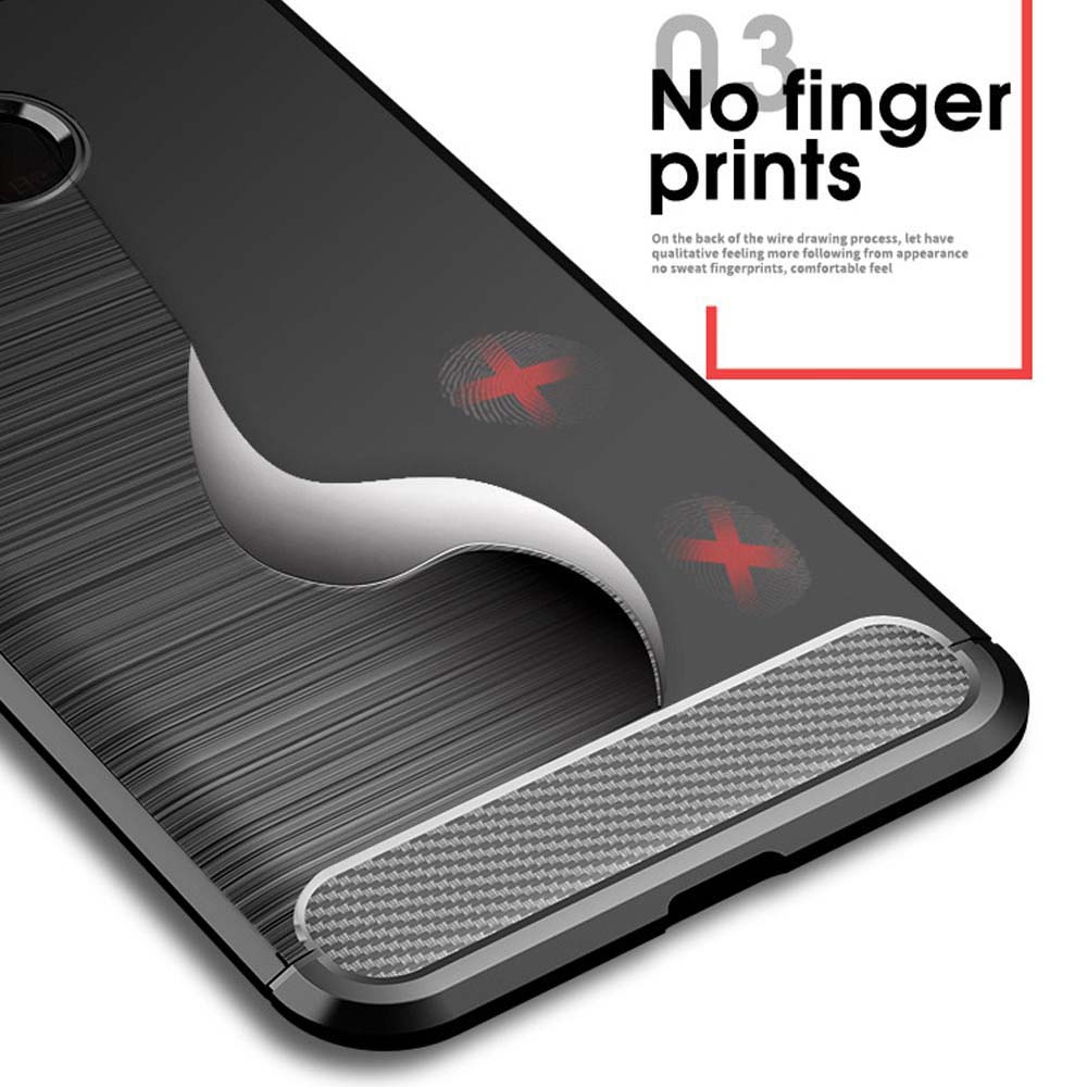LG G7 G8 ThinQ G6 Q6 Q7 Plus V30s V40 V50 ThinQ Luxury Soft TPU Silicone Carbon Fiber Matte Shockproof Bumper Case Cover
