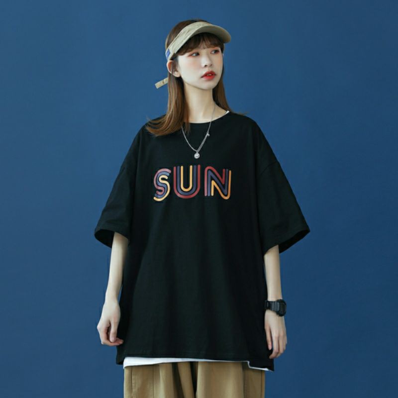 Áo thun tay lỡ nam nữ , áo phông form rộng chất cotton mát mịn thấm hút mồ hôi in hình AD | BigBuy360 - bigbuy360.vn