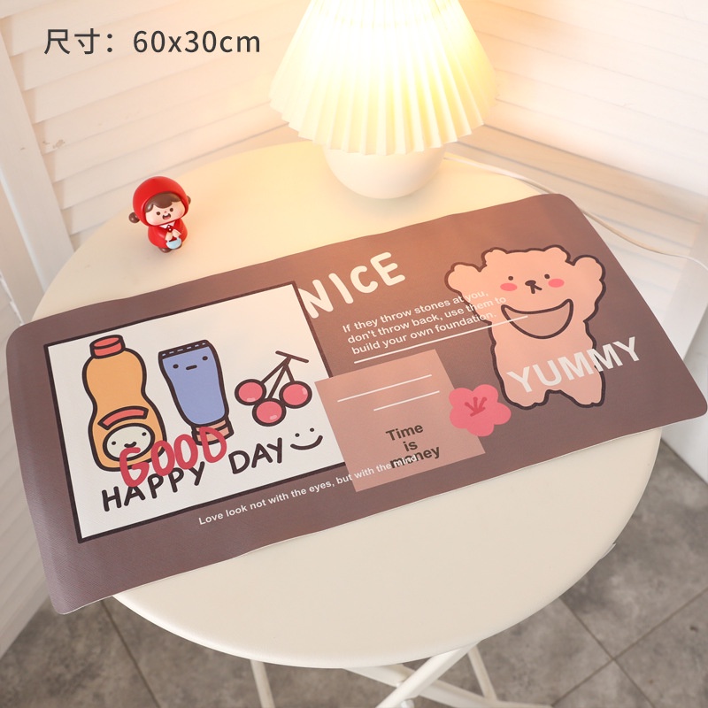 Lót chuột trải bàn phím bàn làm việc bàn chơi game bàn học cho bé cute Date 2022 Chống nước