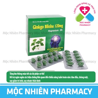 Đau Đầu, Mất Ngủ, Ginkgo Biloba 120 mg, Hỗ Trợ Giảm Đau Đầu, Mất Ngủ, Rối Loạn Tiền Đình