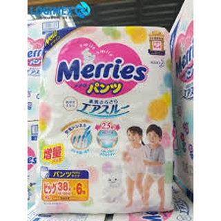 Tã quần merries xl38+6