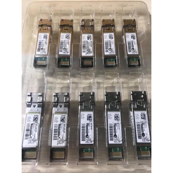 Mô đun quang Cisco SFP-10G-SR, Kết nối LC, bước sóng 850nm, 2 cores, Multimode, truyền dẫn 2Km