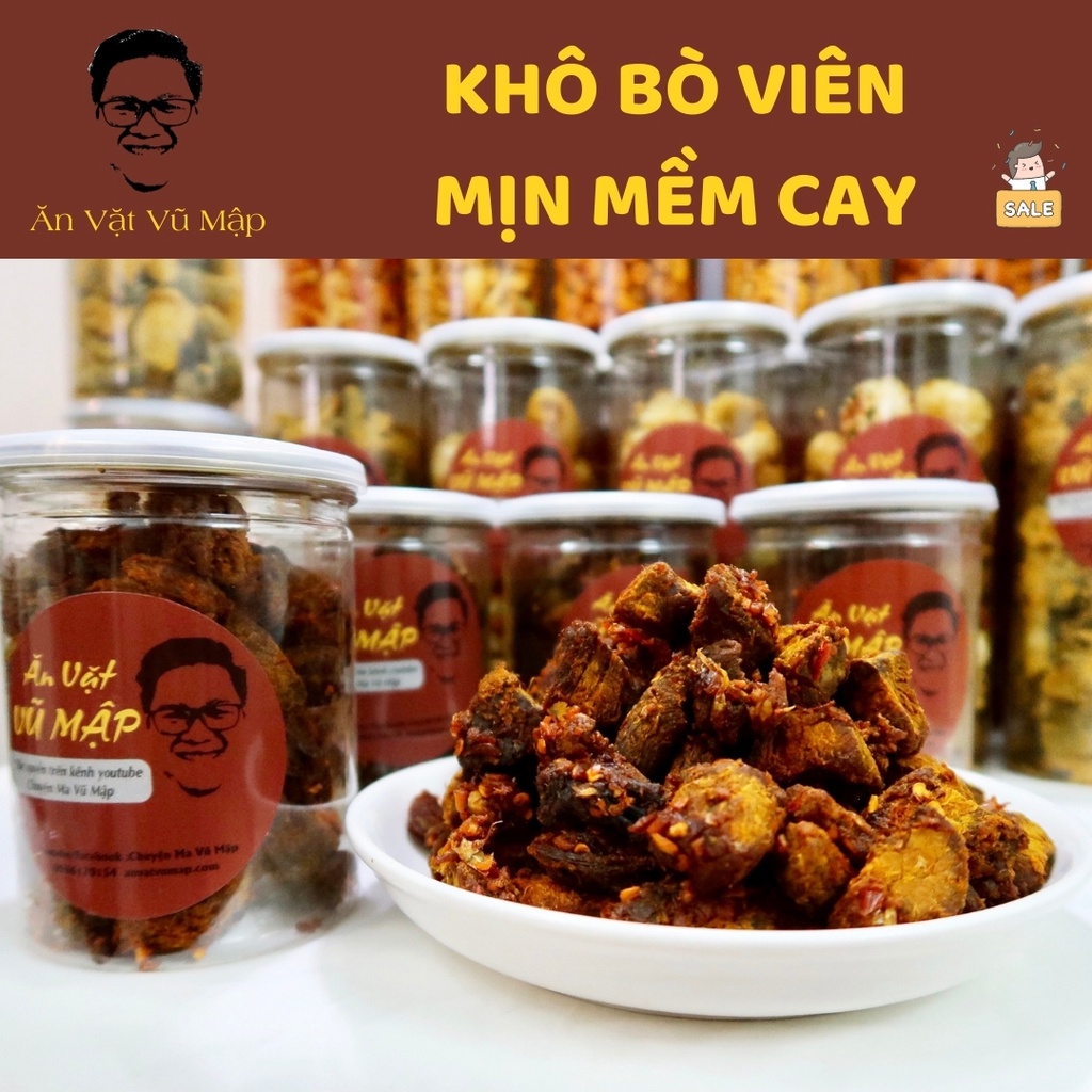 [ANVATVUMAP - NHÀ LÀM 100%] Khô Bò Viên Cay Mềm 300gr - Loại Siêu Ngon Đậm Vị Loại Ngon | WebRaoVat - webraovat.net.vn