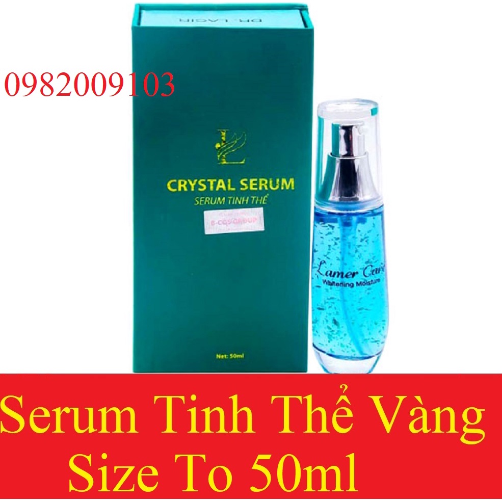 Crystal Serum Tinh Thể Vàng 24K Drlacir Size Nhỏ 25ml dr lacir,dưỡng trắng da,tăng sinh collagen,giảm nếp nhăn