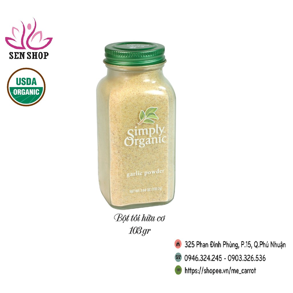 BỘT TỎI HỮU CƠ SIMPLY ORGANIC