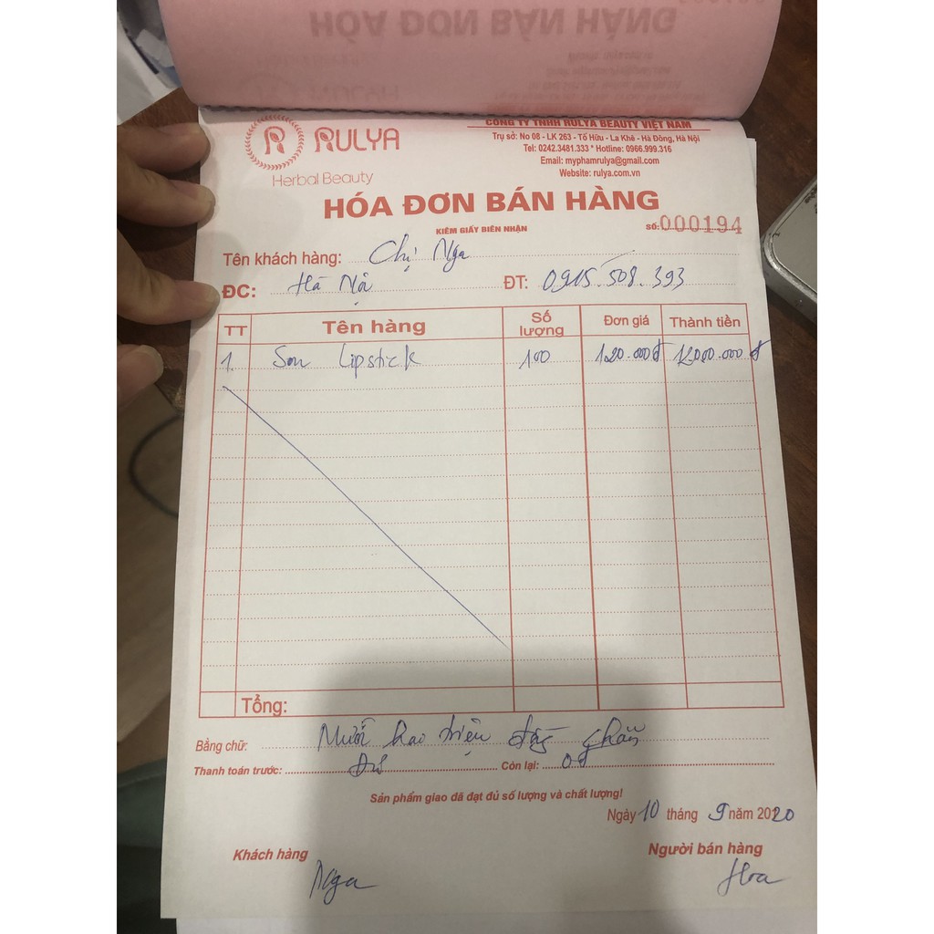 Son RULYA LIPSTICK Đỏ Cam Cao Cấp | Thế Giới Skin Care