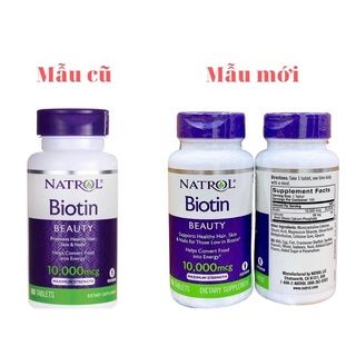Viên uống Natrol Biotin 1000mcg