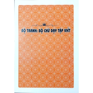 Bộ Mẫu Chữ Dạy Tập Viết - Khổ A4 (40Tờ) - Tranh Giấy Couche