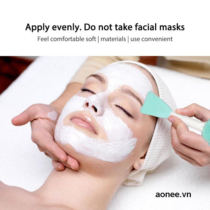 ✨✨Cọ Silicone Hai Đầu Dùng Để Vệ Sinh Mặt Nạ Tiện Dụng