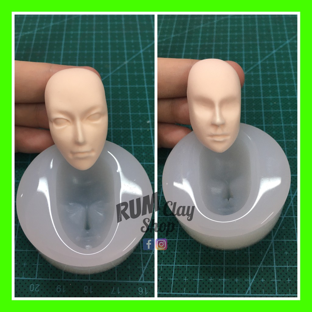 [R05] Khuôn Silicone Mặt Nam to