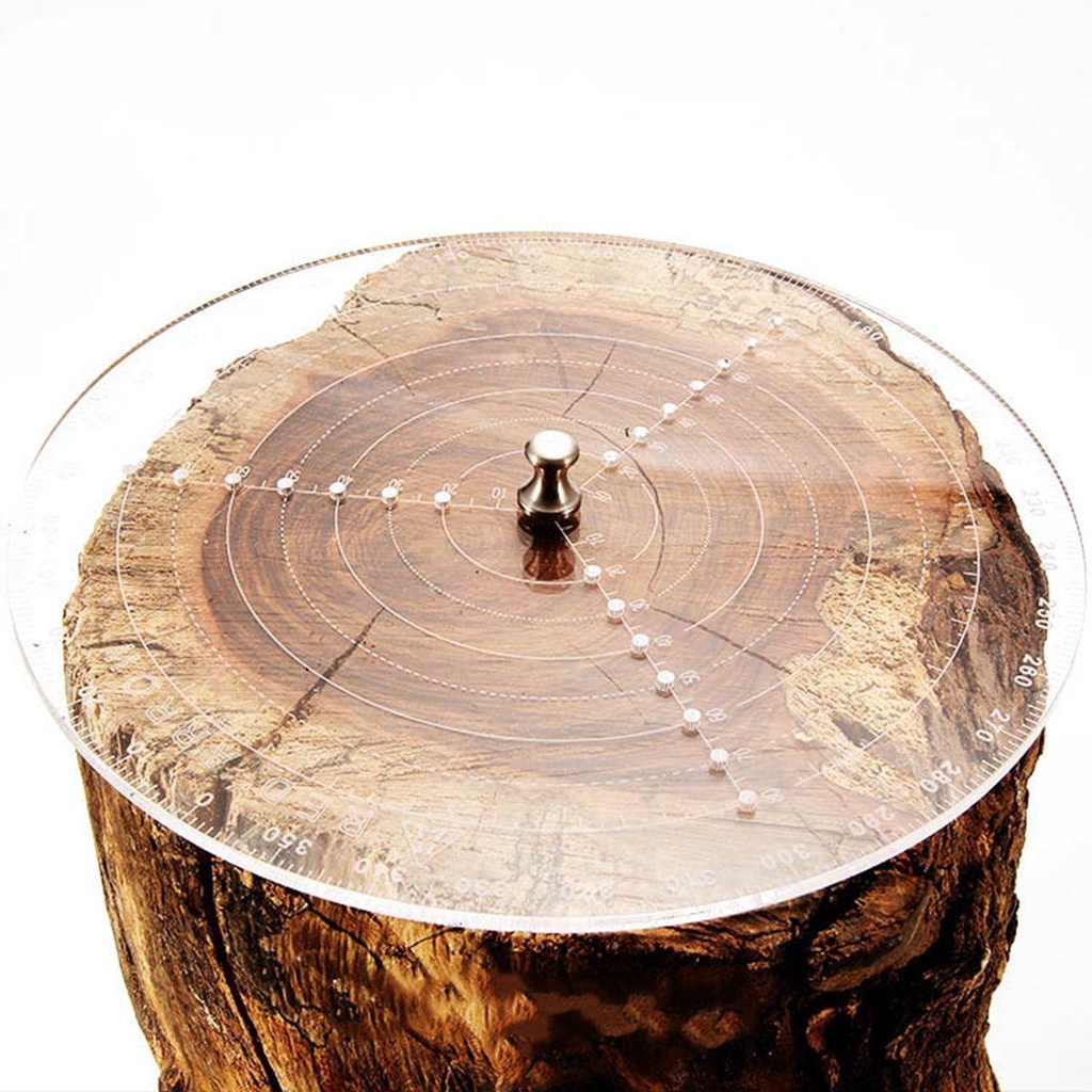 IVORY Dụng Cụ Định Vị Cho Máy Tiện Gỗ Hình Tròn Trong Suốt