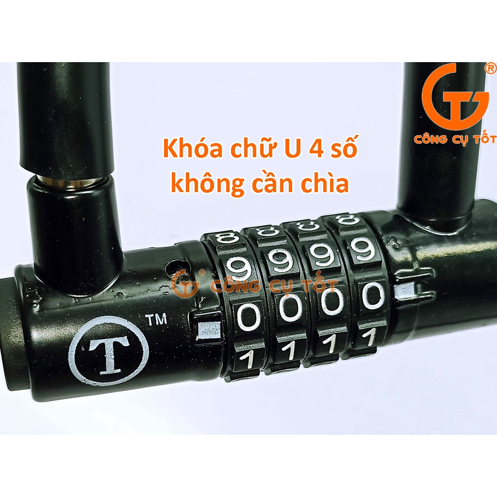 Khóa 4 số chữ U mini