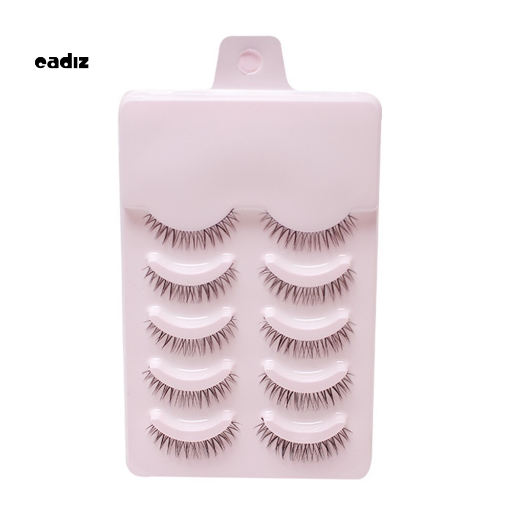 Bộ 5 Cặp Lông Mi Giả Nối Dài Trang Điểm Chuyên Dụng