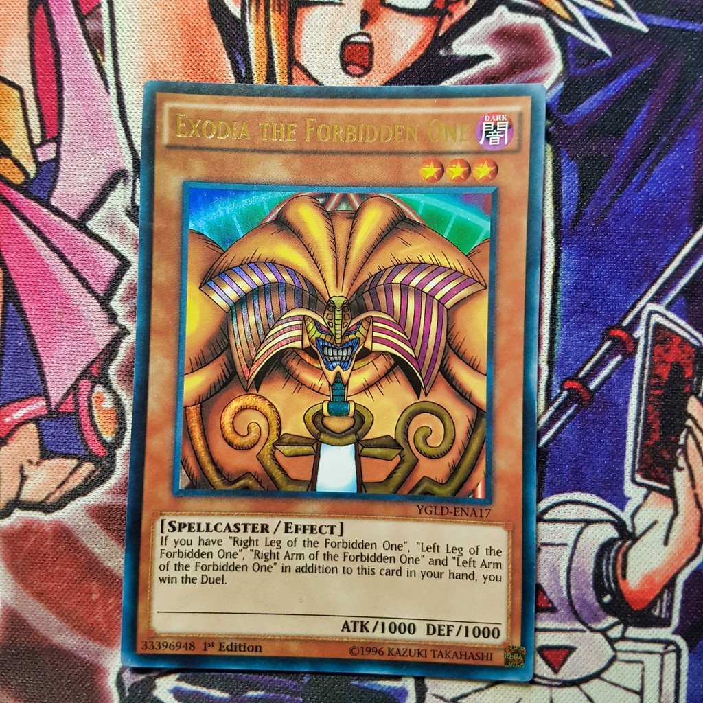 Bộ thẻ bài Yugioh: Thần sức mạnh Exodia  | YGLD Ultra rare.