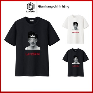 Áo thun Unisex LANORM RUNWAYS Basic Tee phông hình cá mập nam nữ oversize form rộng màu đen và trắng