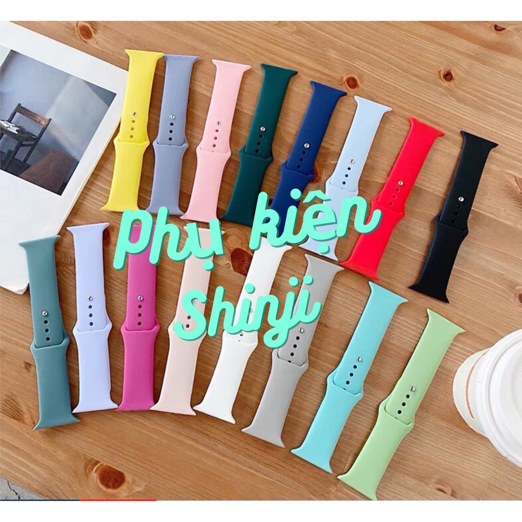Dây Silicone Thời Trang Dành Cho AW Series 7 SE 6 5 4 3 2 1 Kích Cỡ 38mm 42mm 40mm 44mm