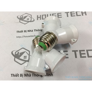 Đui Đèn Tròn E27 Chia 1 Ra 2