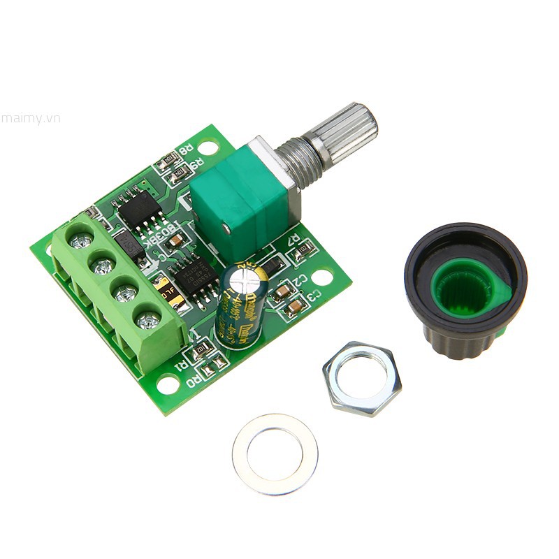 ✨maimy✨New DC Motor 1.8V 3V 5V 6V 12V PWM Speed Controller 2A Potentiometer Knob Switch