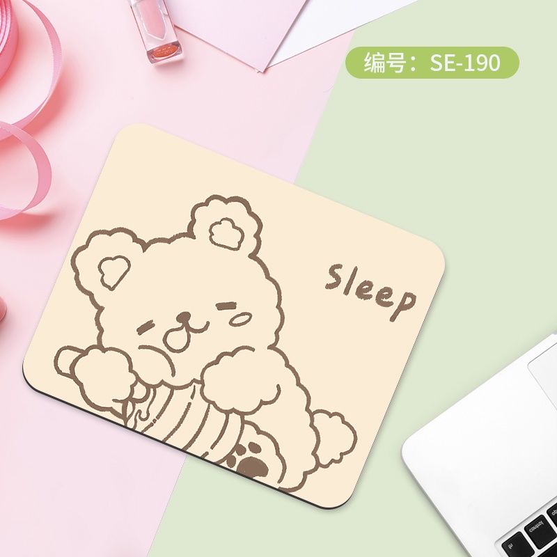Tấm lót chuột vuông 26 * 21cm, họa tiết hoạt hình dễ thương, tấm lót chuột thời trang mới