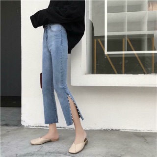 [HÀNG CÓ SẴN] Quần loe đính đá