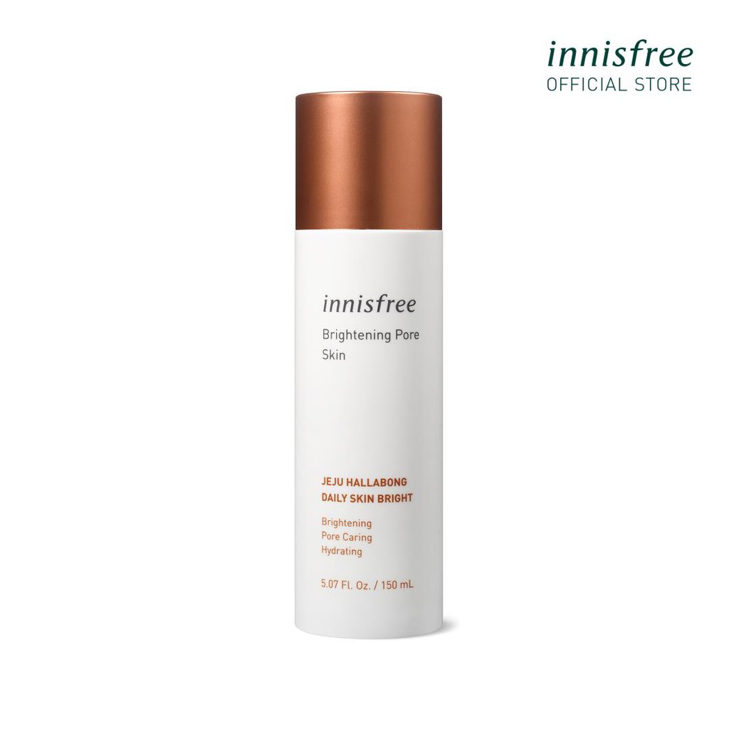 [Mã FMCGMALL -8% đơn 250K] Nước cân bằng dưỡng sáng da 3 trong 1 innisfree Brightening Pore Skin 150ML | BigBuy360 - bigbuy360.vn