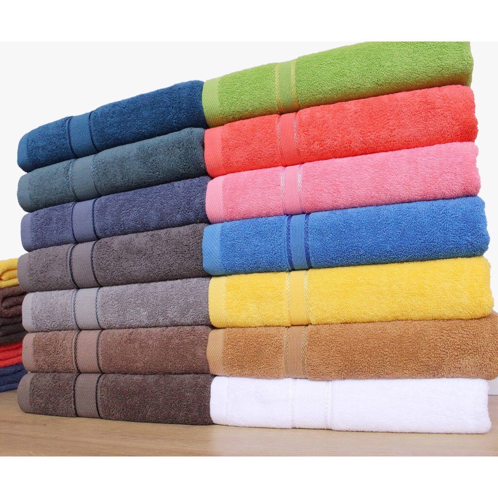 khăn tắm gội khăn bông cotton 100% siêu dày cao cấp thấm hút mền mịn  VIVA KT01