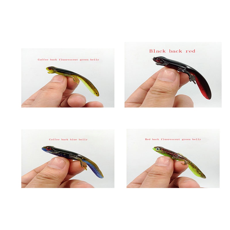 Mồi Câu Cá Giả Bằng Cao Su Silicone Mềm 8cm/3.8g Hình Sâu Bướm 3D