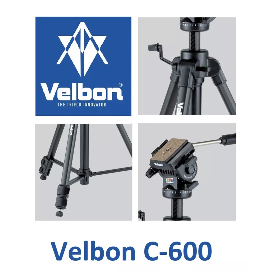 Chân máy quay phim chuyên nghiệp VELBON CX-686/C-600- Thương hiệu Tripod nổi tiếng thế giới ....