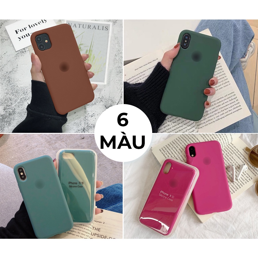 Ốp lưng iphone chống bẩn logo táo 5/5s/6/6plus/6s/6splus/7/7plus/8/8plus/x/xr/xs/11/12/pro/max/plus/promax - Awifi Case