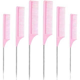 Set 6 Lược Chải Tóc Màu Hồng