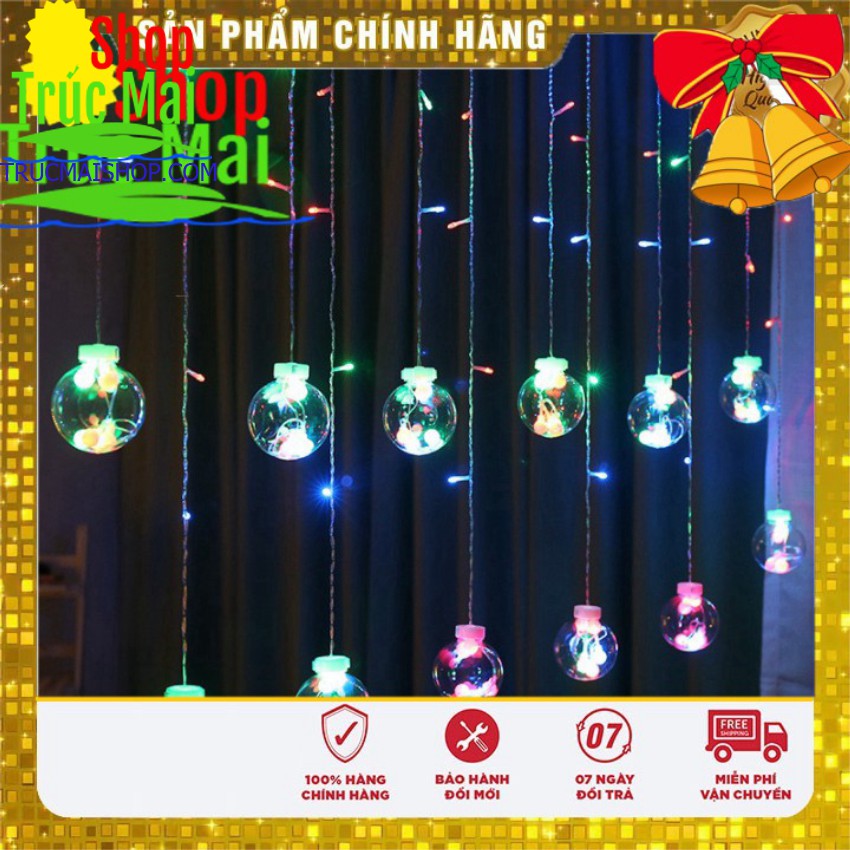 ĐÈN NHÁY THẢ MÀNH TRANG TRÍ HÌNH CẦU [DÀI 5M 12 BÓNG]  ( TỔNG KHO ĐÈN NHÁY )
