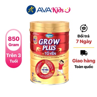 Sữa bột dielac grow plus có tổ yến ht 850g - hộp - hàng chính hãng
