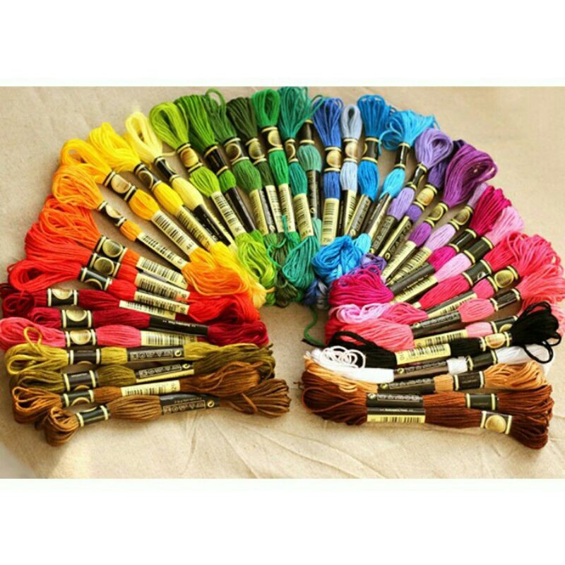 Chỉ thêu dùng cho tranh thêu chữ thập