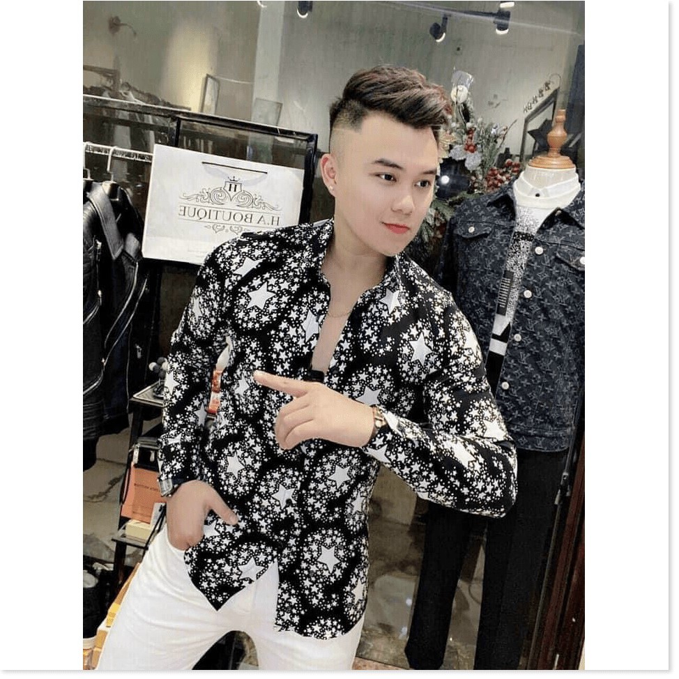 ÁO SƠ MI NAM TAY DÀI KẺ SỌC VÀ HỌA TIẾC MỚI NHẤT 2021 THỜI TRANG KOKO MI