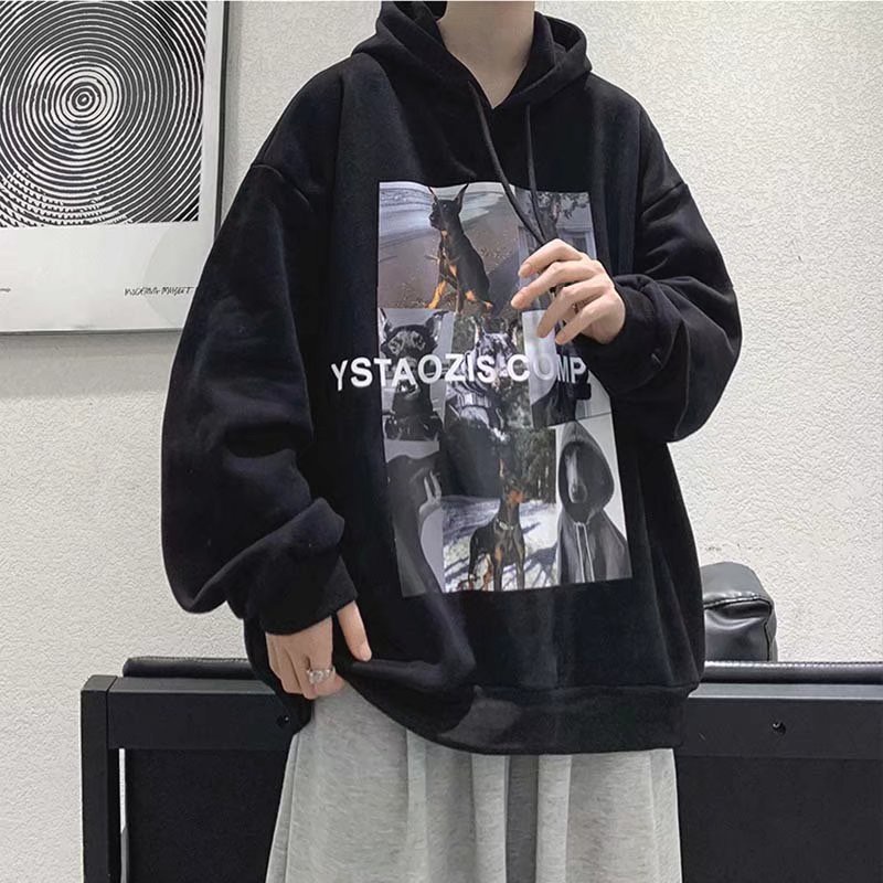 Áo hoodie nỉ bông Love Wins thu đông phong cách ulzzang hiphop dành cho unisex dáng rộng