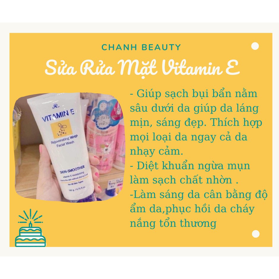 Sửa Rửa Mặt Vitamin e
