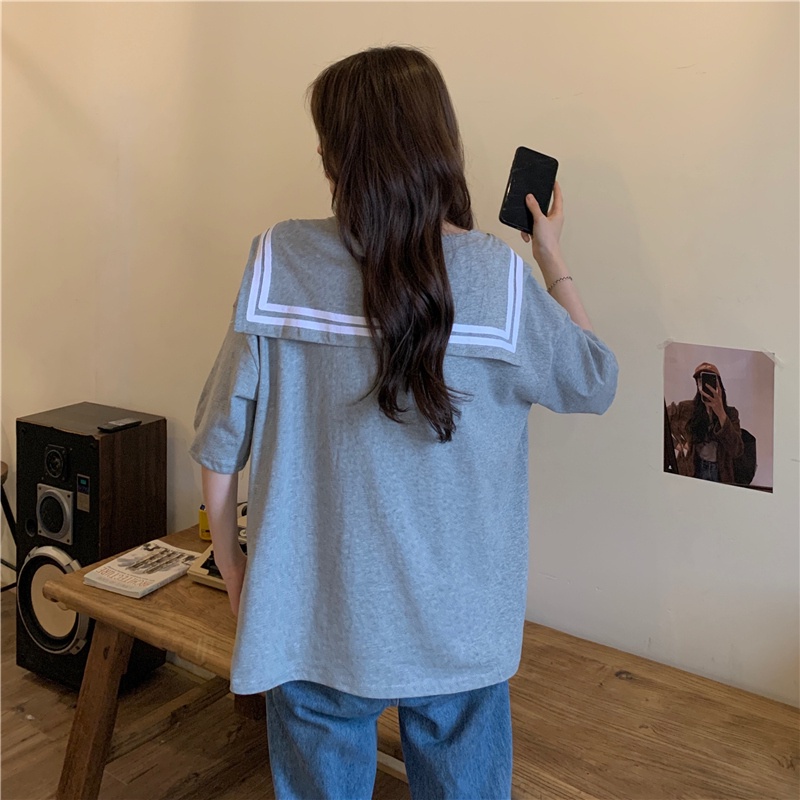 Áo thun nữ SUXI tay ngắn cổ tròn thời trang mùa hè Hàn Quốc