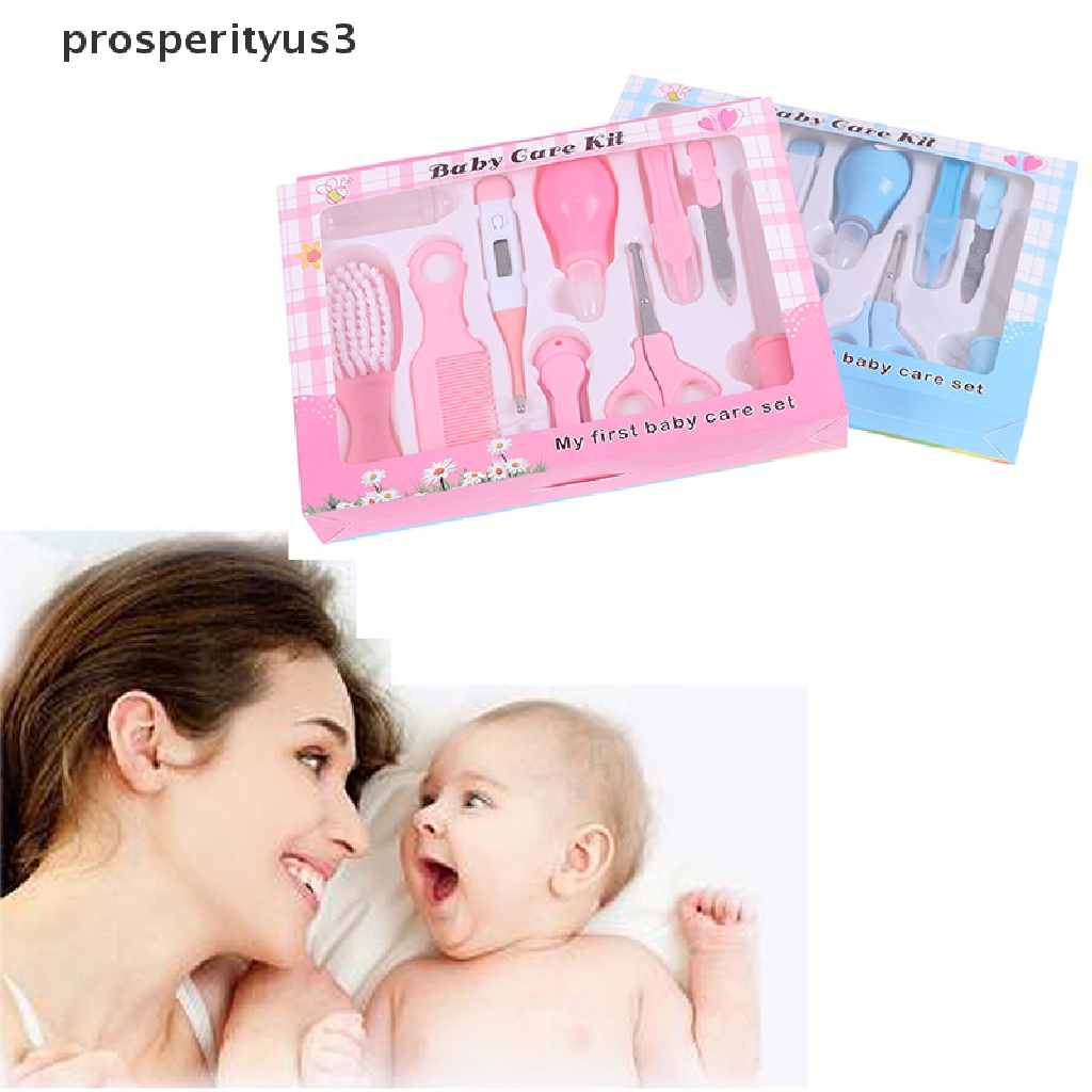 [prosperityus3] 10Pcs Baby Nail Care Comb Scissors Clipper Cutter File Manicure Kit Gift Set<br> [new]