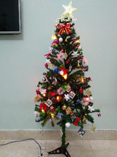 Cây thông noel 1.5m Kèm 112 phụ kiện - khosigiadung