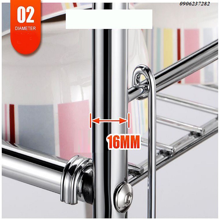Kệ để bát đĩa inox phía trên chậu rửa 80cm ,ngăn đũa ,nước rửa bát-RE0388
