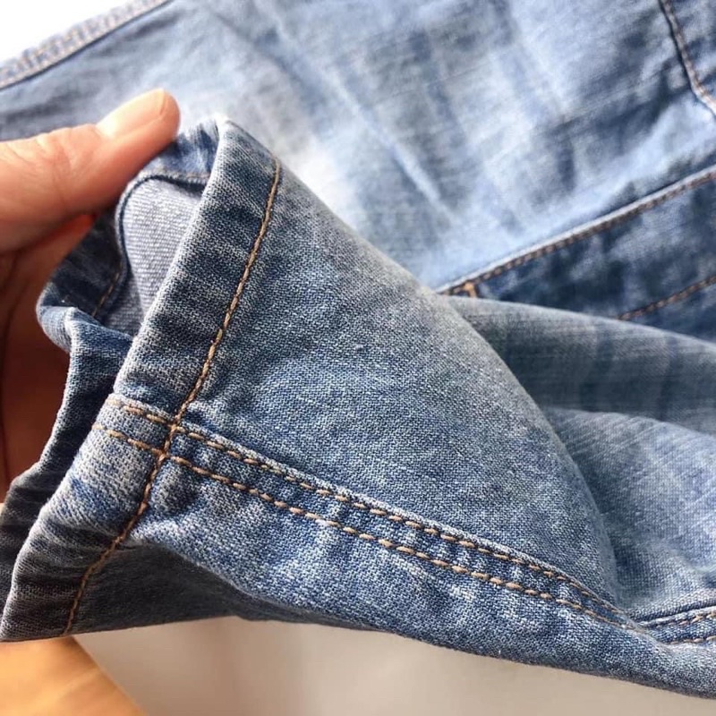 Yếm jean mềm ZR 9/12m-3/4y