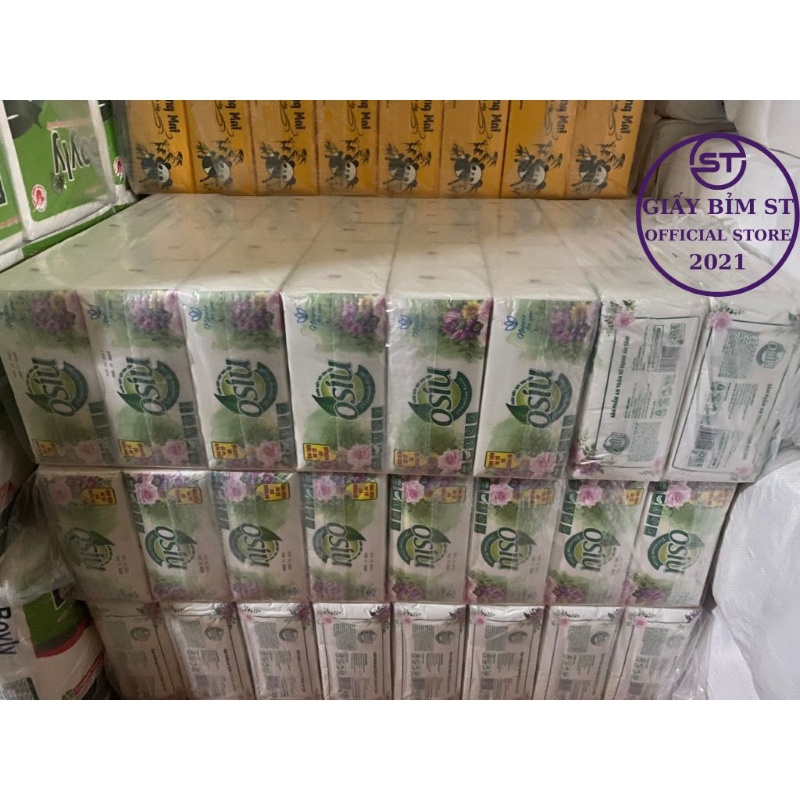 Giấy ăn rút lụa OSIU 3 lớp x 480 tờ (COMBO 5 gói) không chất tẩy trắng