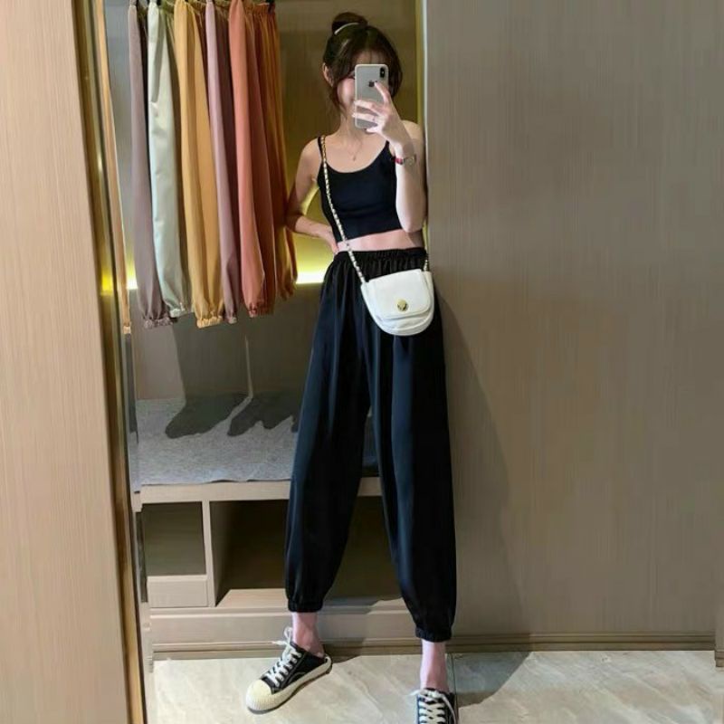 Quần bom bo gấu chất đũi túi mác Gu hàng đẹp