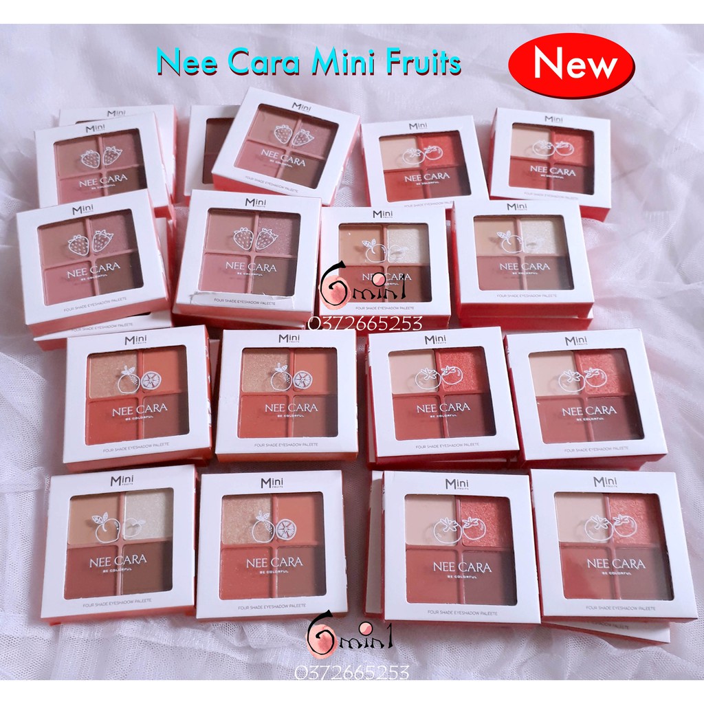 [New] Phấn Mắt Nee Cara Thái Lan Mini Fruits 4 Ô Màu Xinh Xinh | BigBuy360 - bigbuy360.vn