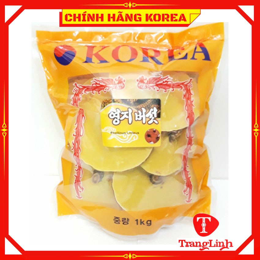 Nấm linh chi hàn quốc chính hãng - Nấm túi cam 1kg loại đặc biệt giúp thải độc, thanh lọc cơ thể - tranglinhkorea