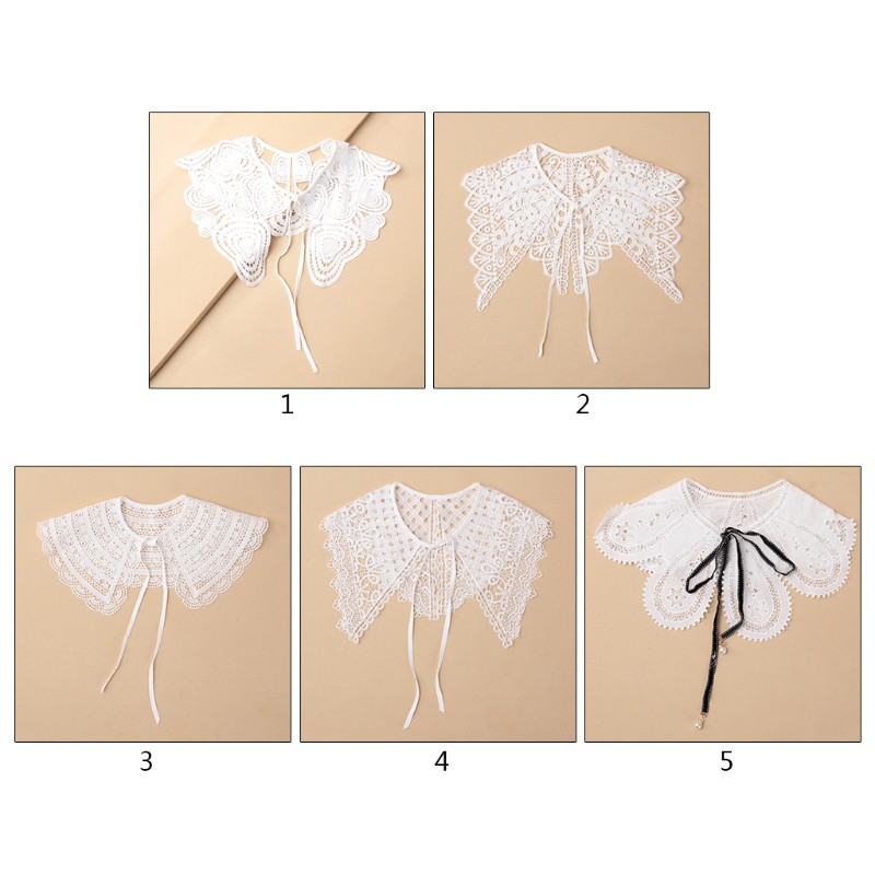 Cổ áo sơ mi giả họa tiết kiểu hình học phong cách hợp thời trang