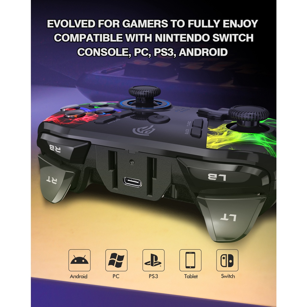 Tay cầm chơi game không dây EASYSMX Arion 9110 Android PC cho PS3/Laptop/Steam/TV Box/điện thoại/Nintendo Switch