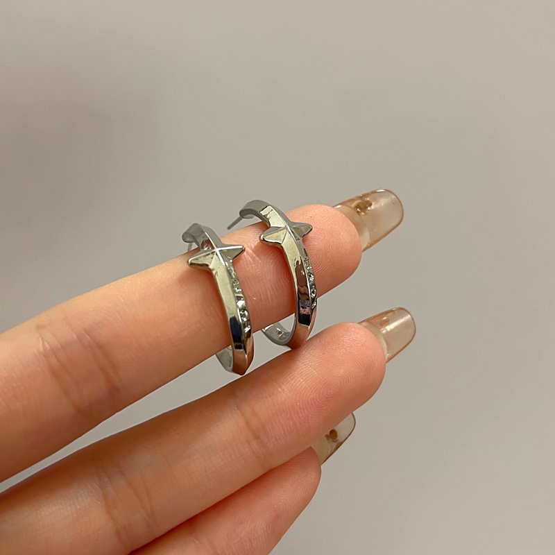 Khuyên Tai Hình Tròn Phong Cách Punk Thời Trang Cá Tính